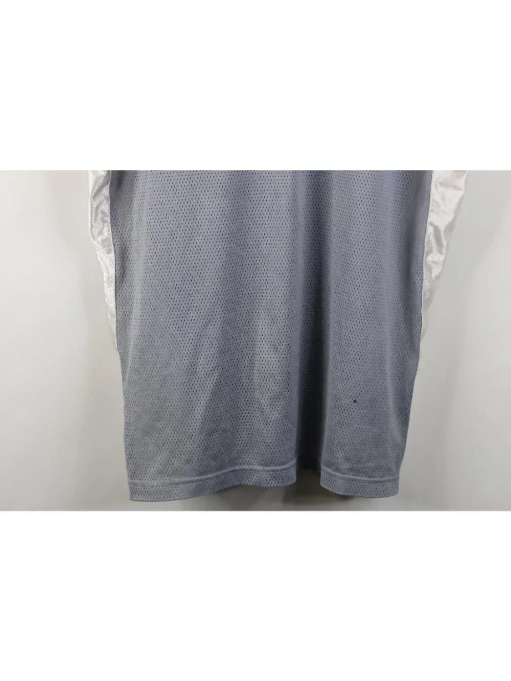 Vtg Y2K Nike Mens XL Travis Scott Center Swoosh Dazzle Mesh Muscle T-Shirt Gray
